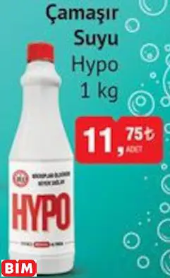 HYPO ÇAMAŞIR SUYU HYPO ÇAMAŞIR SUYU